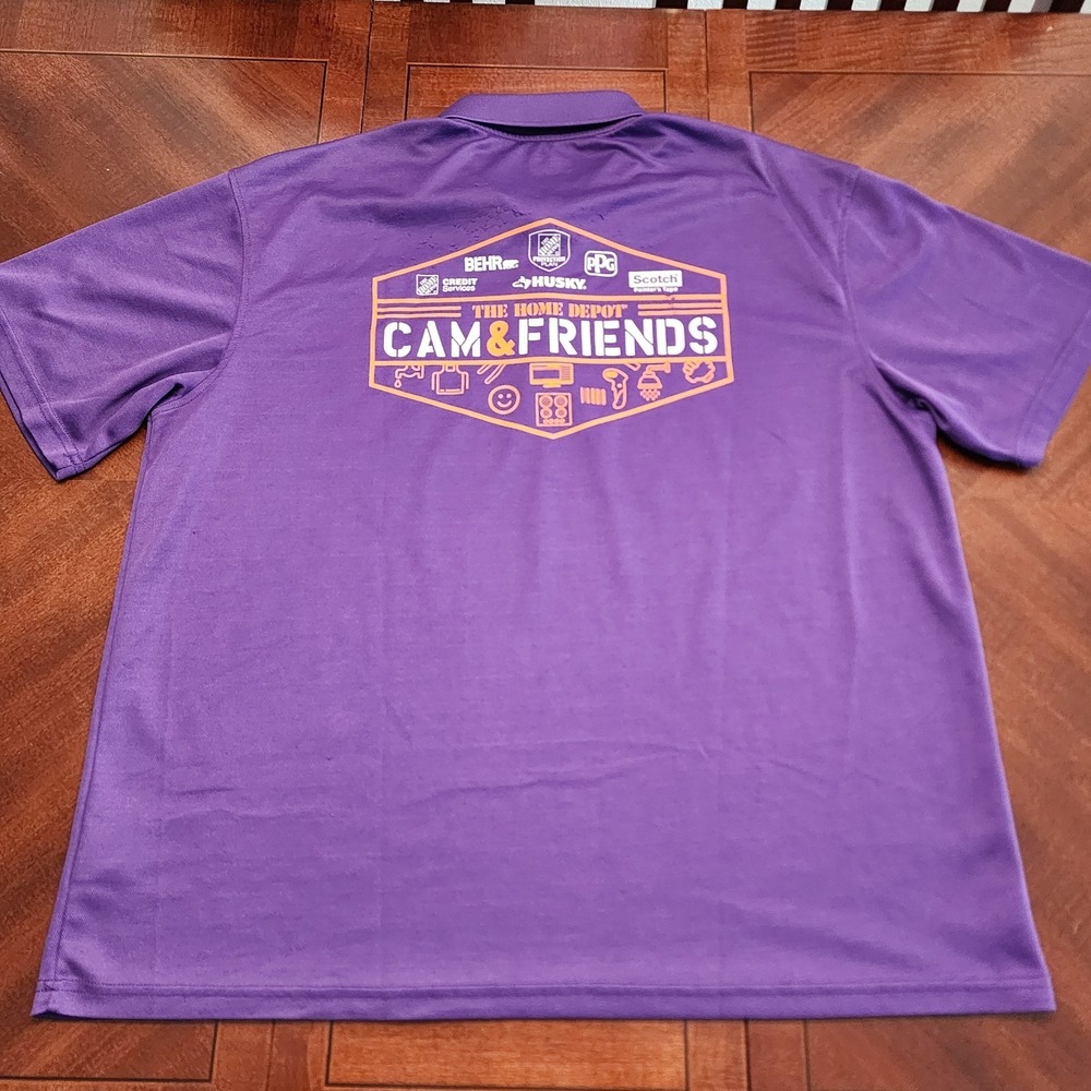 The Home Depot Cam & Friends Cashier‎ Employee Uniform Polo Shirt Size XL